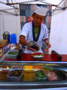 Sushi at the farmer´s market